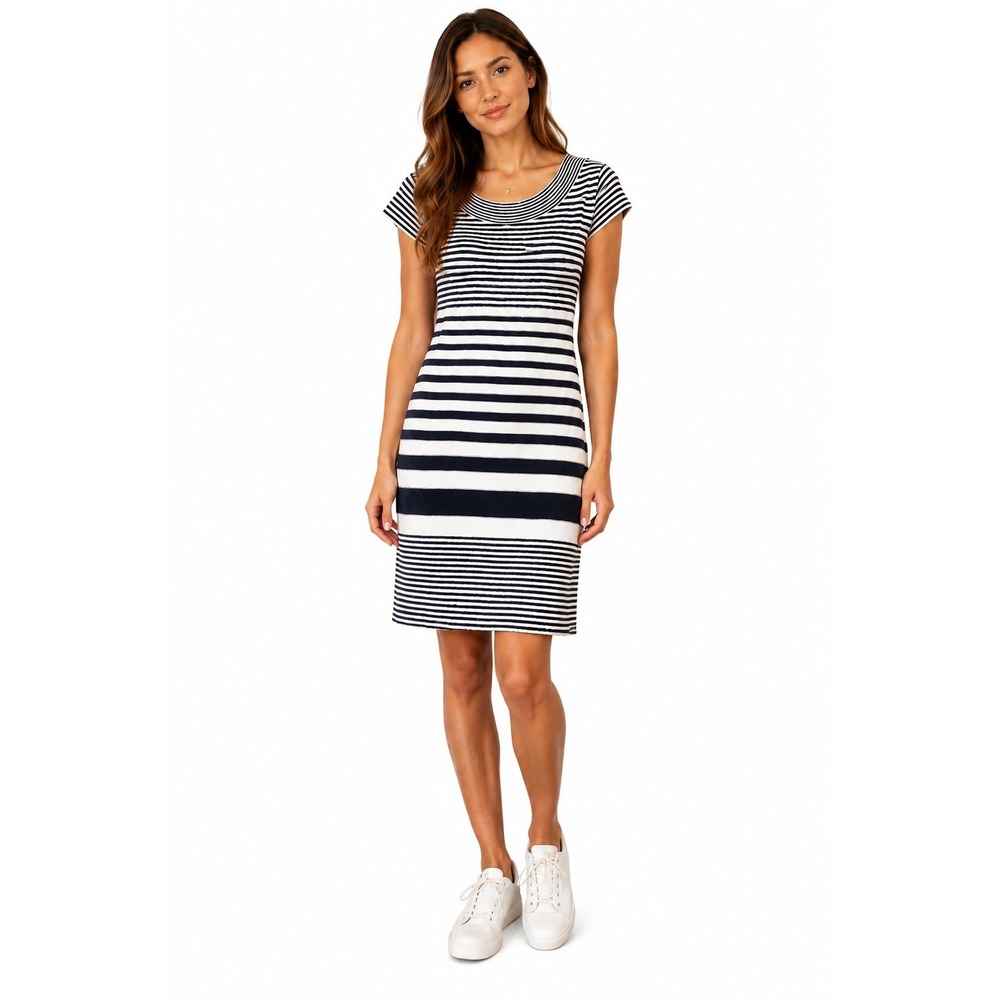 anthropologie bodycon dress Maeve | Dresses | Maeve Xs Navy Ivory Striped Knit Cotton Blend 34% viscose Black Gold Button Sleeveless mother of the groom wedding dress Color:Metall Aqua/White